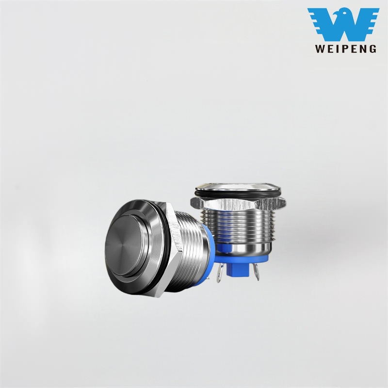 Interruptor de botão metálico de partida de máquina de 16/19 mm