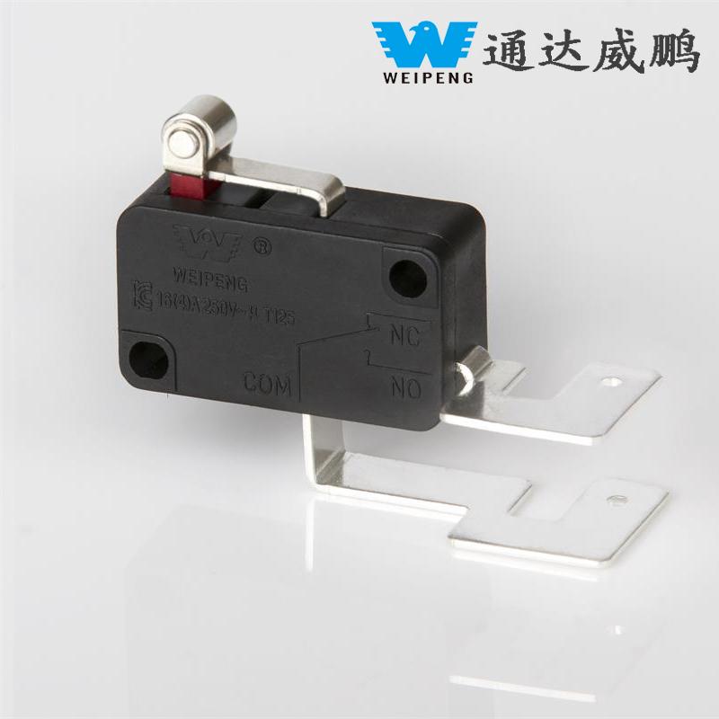 Microinterruptor de arruela de rolo com reinicialização automática 16A