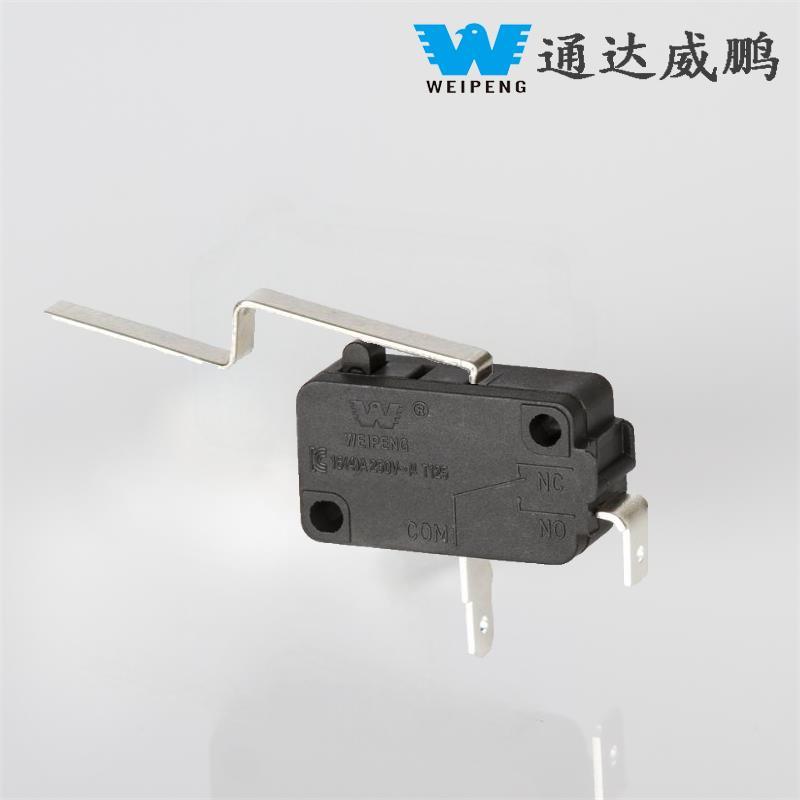 Microinterruptor resistente a altas temperaturas e 2 pinos / 3 pinos 16A com alça de arco