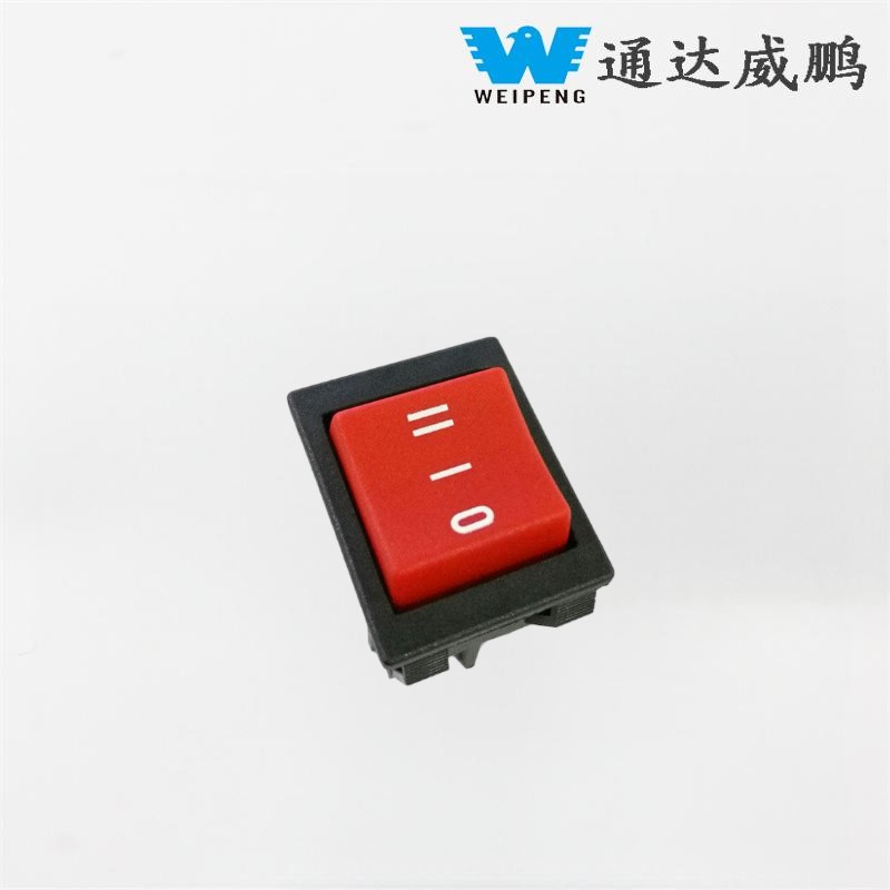 Interruptor de alta corrente 16A de reinicialização dupla de 6 pinos e 3 posições