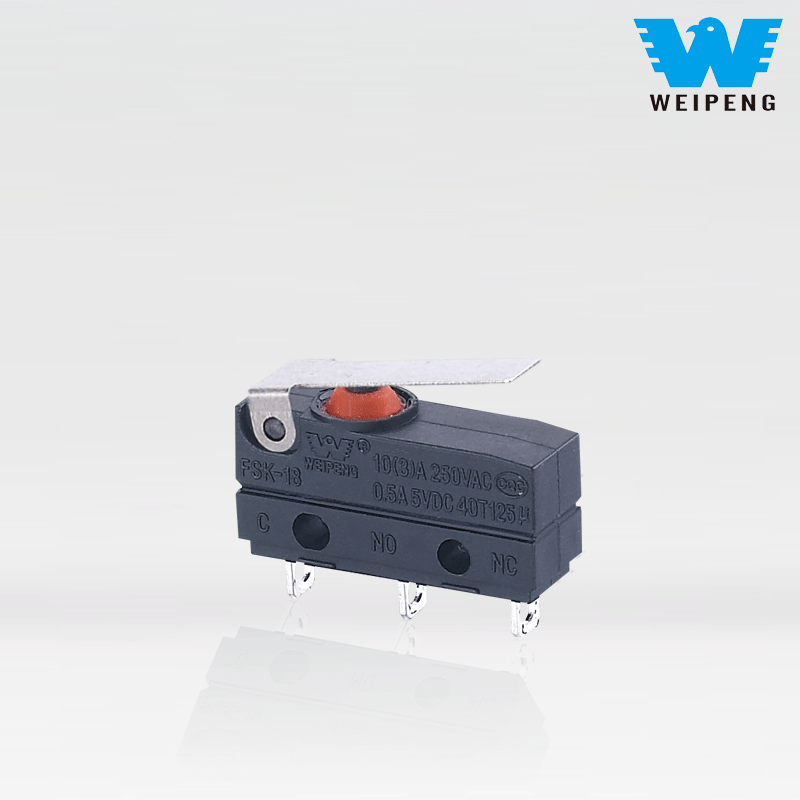 Microinterruptor à prova d'água DC2C A1LB com alavanca