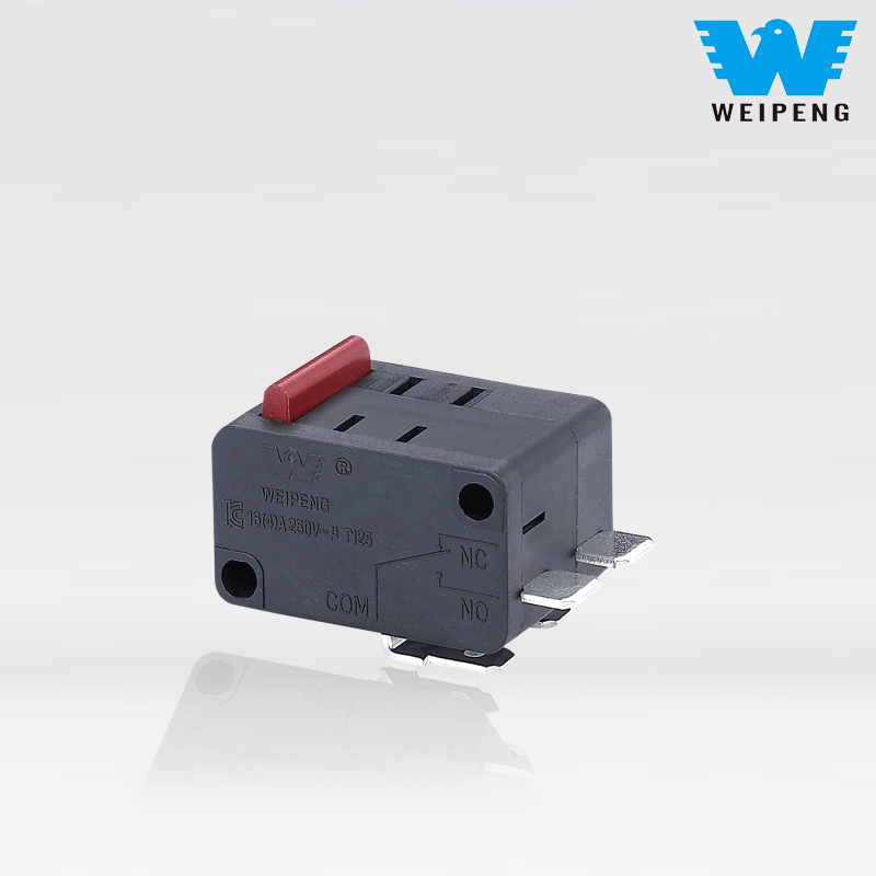 Microinterruptor combinado de dupla ação / Dpdt / alavanca de rolo