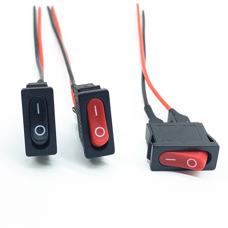 Interruptor oscilante elétrico em formato de barco plano de 9,5 * 21 mm