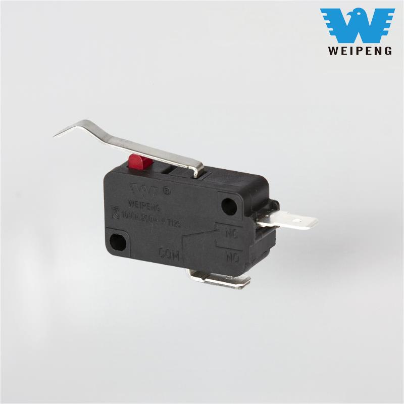 Microinterruptor de alta corrente para liquidificador doméstico