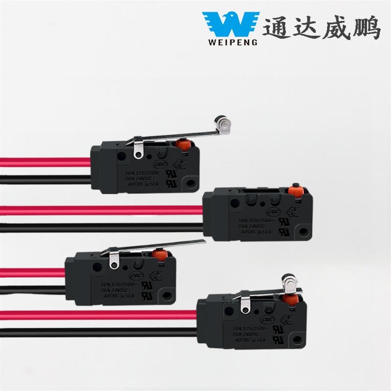 Microinterruptor à prova d'água IP67 com alça de rolo