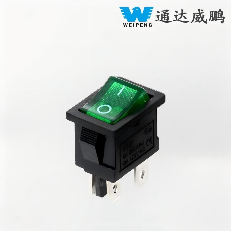 Kcd1-104 Interruptor em forma de barco Interruptor oscilante de quatro pinos e duas posições