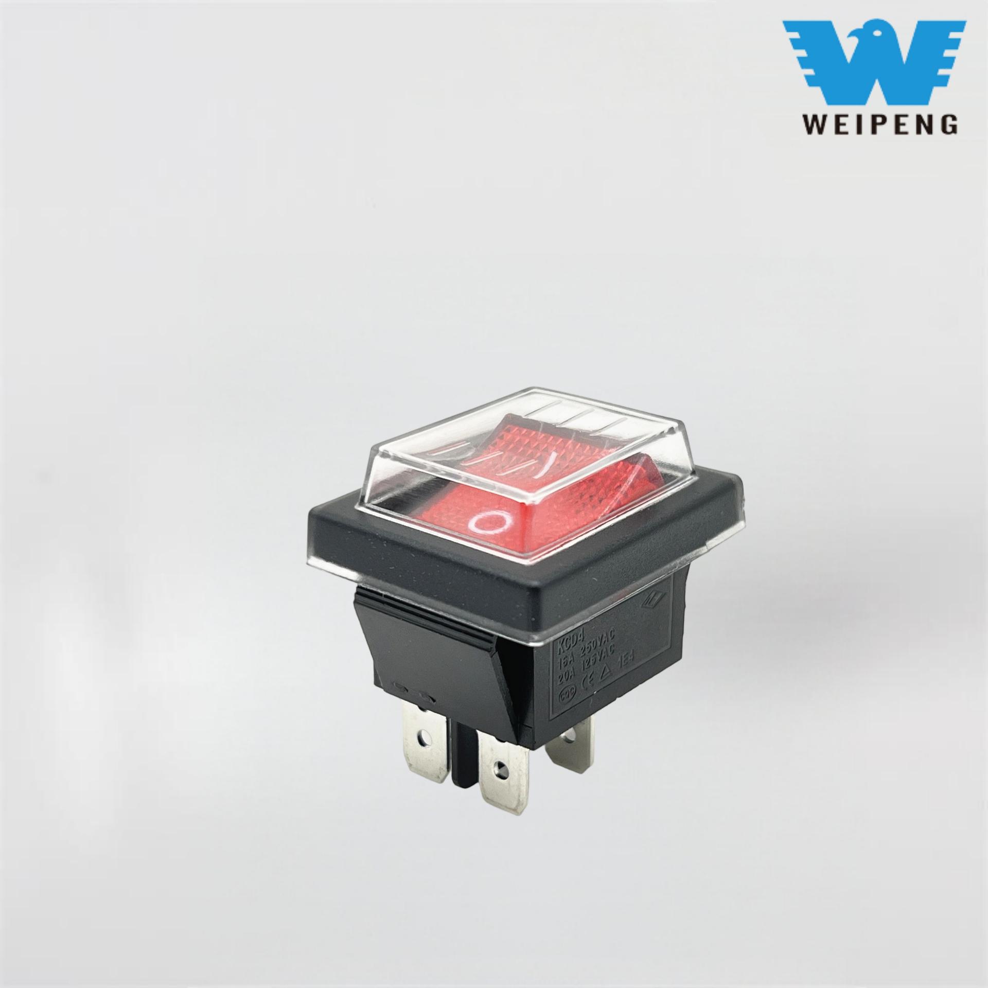 Interruptor em forma de barco Kcd4 para misturador de massa