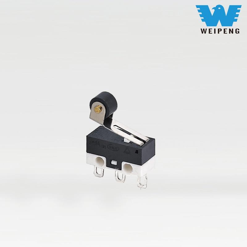 Interruptor de clique do mouse micro tripé com pinos retos e dobrados