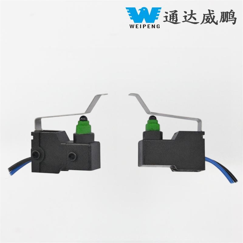 Microinterruptor de saída lateral com pino de posicionamento