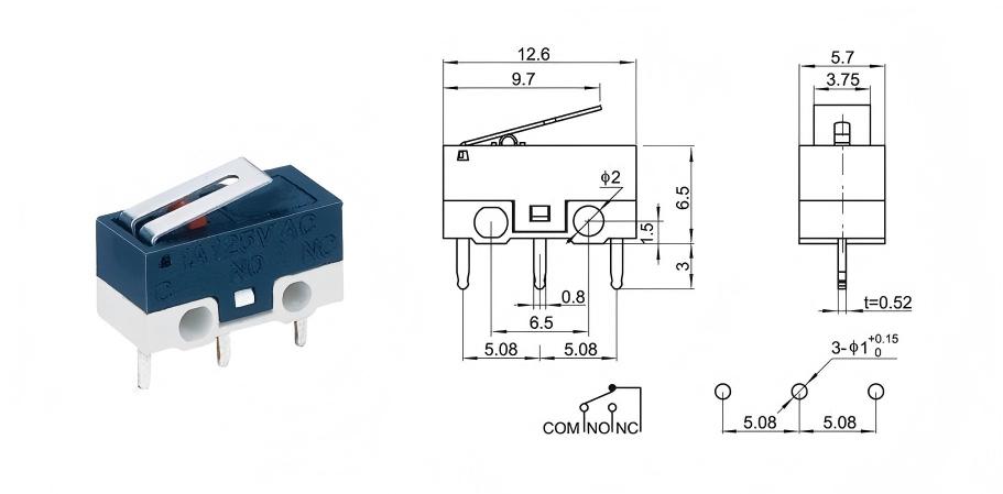 Interruptor de mouse com fechadura inteligente