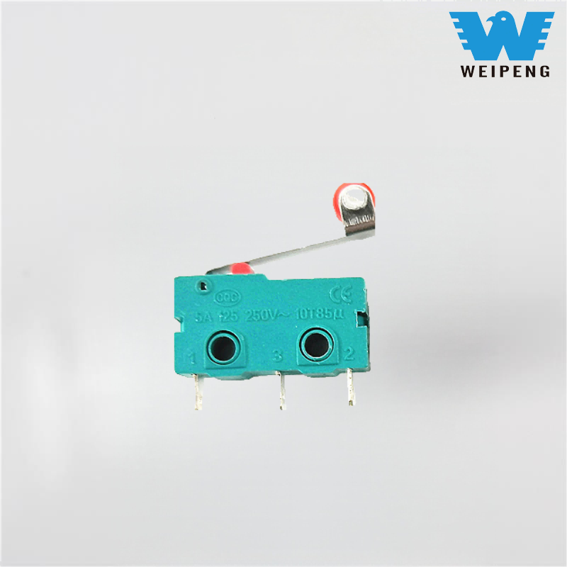 Micro interruptor de rolo de alavanca de três pernas