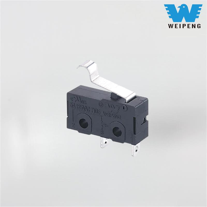 Micro interruptor de limite de alavanca de dois pólos