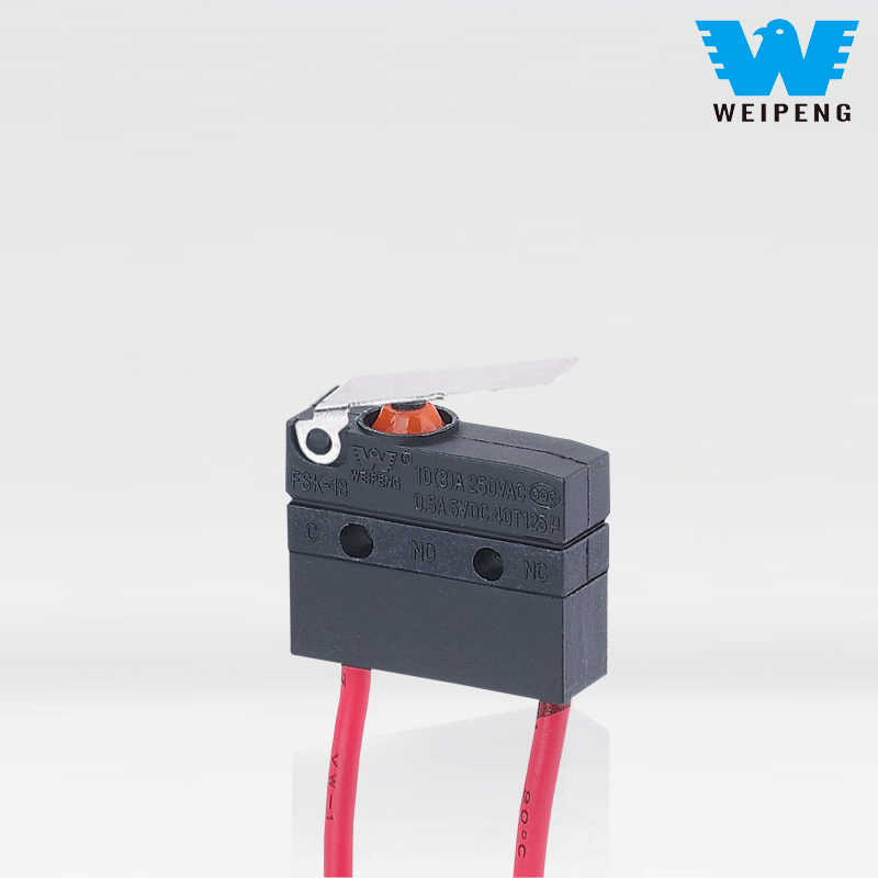 Microinterruptor à prova d'água com fios para motor de bomba de água