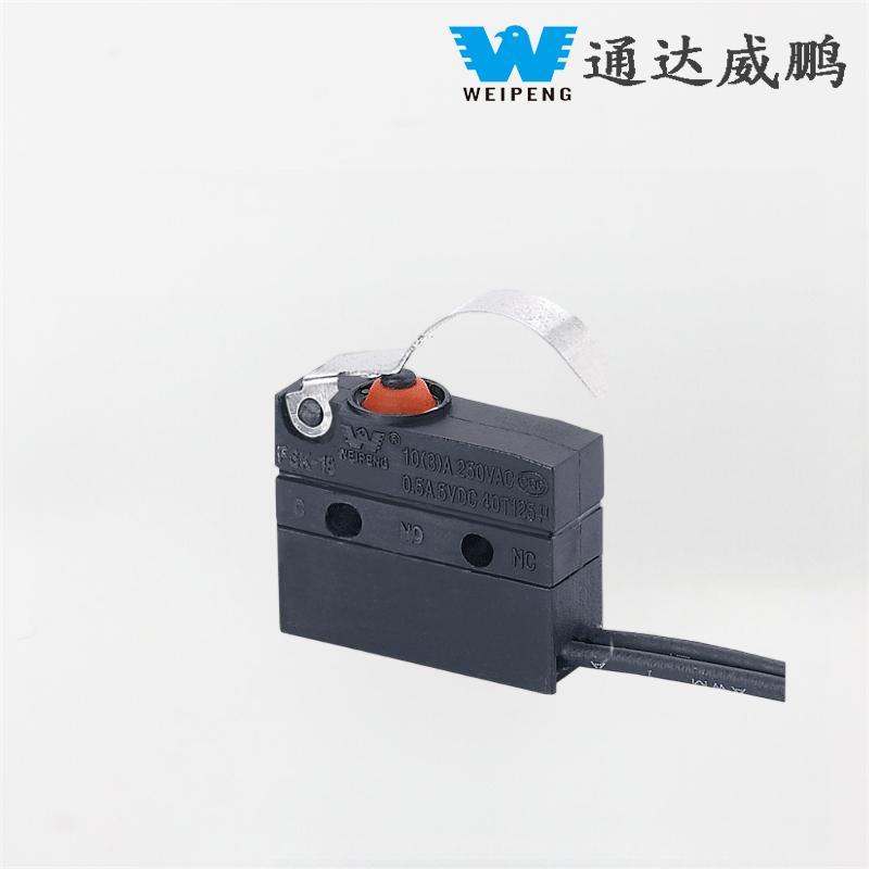 Microinterruptor de assento automotivo Weipeng 10A com saída lateral IP67