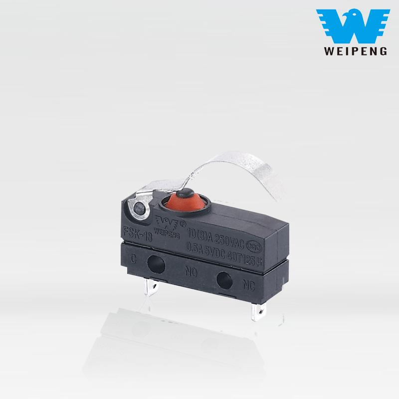 Fabricante de microinterruptor de assento de carro Weipeng 10A com saída lateral IP67