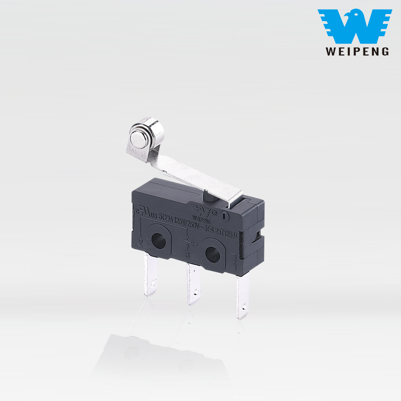Weipeng 5A 125V 250V Microinterruptor de equipamento industrial de 3 pinos resistente a altas temperaturas