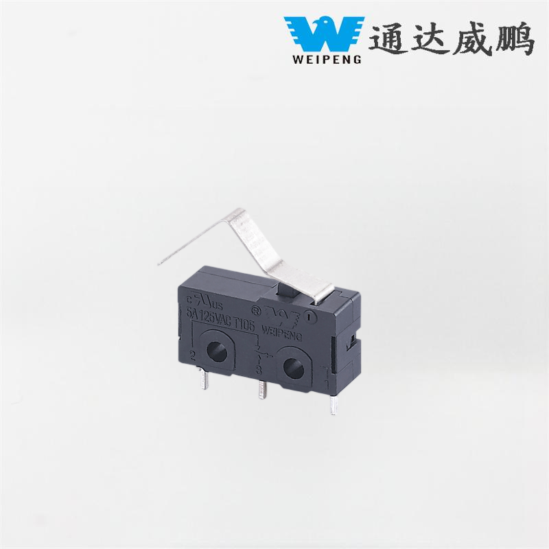 Weipeng Fabricante Atacado 5A Microinterruptor resistente a altas temperaturas de 3 pinos para pequenos eletrodomésticos