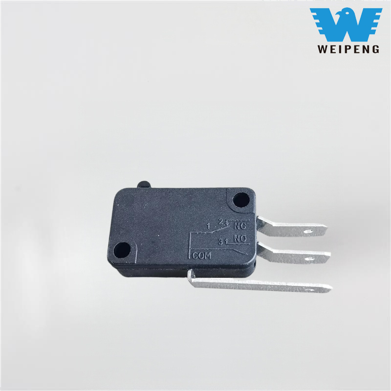 Weipeng Microinterruptor pequeno Spdt de três pernas com alavanca longa